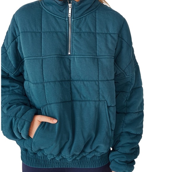 Cotton On Body Quilted Pullover Jacket 